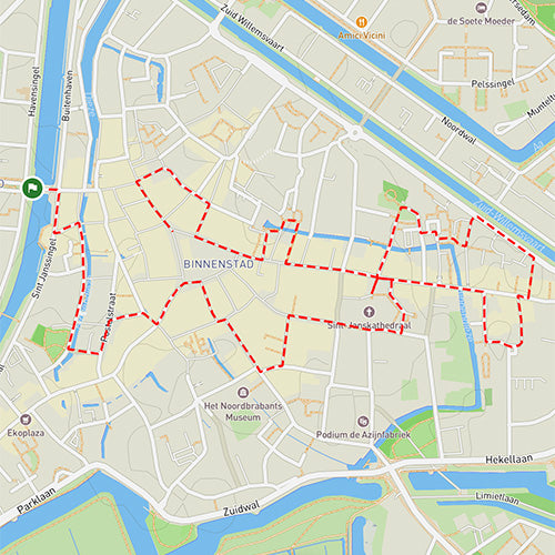 Route city tour Den Bosch